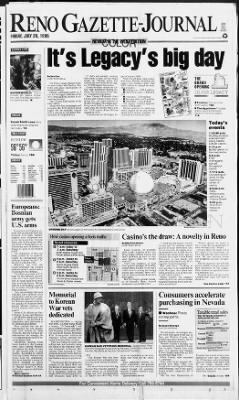 Reno Gazette-Journal from Reno, Nevada • Page 1