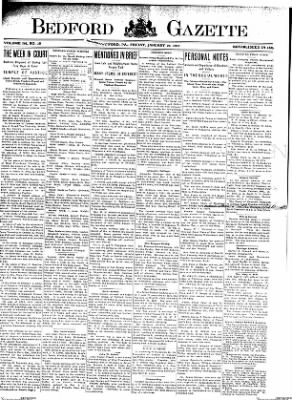 Bedford Gazette from Bedford, Pennsylvania • Page 1