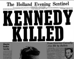 Headline Kennedy Killed