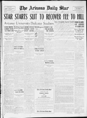 Arizona Daily Star from Tucson, Arizona on October 12, 1929 · Page 1