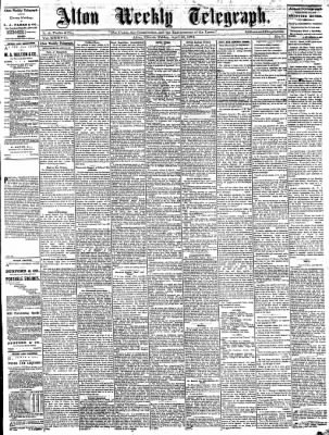 Alton Telegraph From Alton Illinois On April 26 1872 Page 1