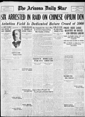 Arizona Daily Star from Tucson, Arizona on November 2, 1925 · Page 1