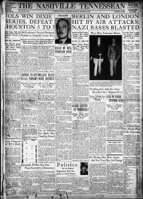 The Tennessean from Nashville, Tennessee on October 1, 1940 · Page 1