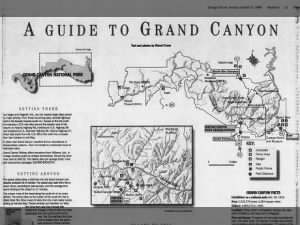 Map of Grand Canyon National Park including best viewpoints, entrances, campsites