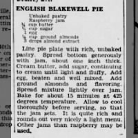 English Blakewell Pie (1940)