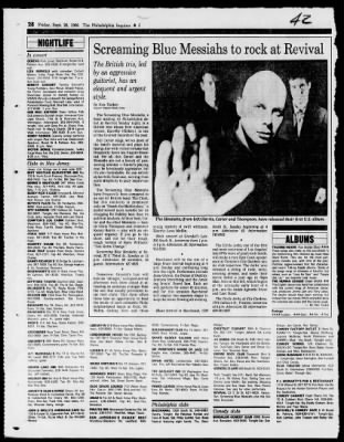 The Philadelphia Inquirer from Philadelphia, Pennsylvania on September 26, 1986 · Page 18