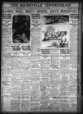 The Tennessean from Nashville, Tennessee on March 13, 1933 · Page 1