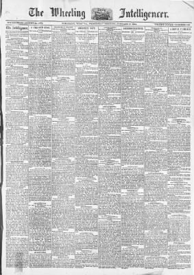 The Wheeling Daily Intelligencer from Wheeling, West Virginia on January 2, 1884 · Page 1