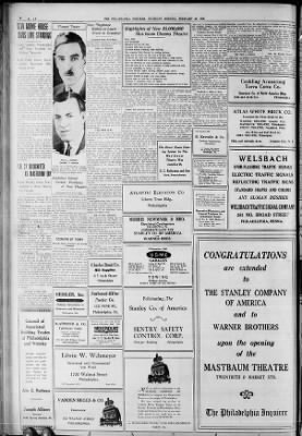 The Philadelphia Inquirer from Philadelphia, Pennsylvania on February 28, 1929 · Page 38