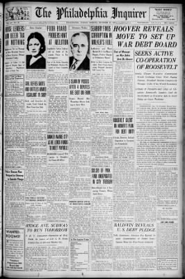 The Philadelphia Inquirer from Philadelphia, Pennsylvania on December 20, 1932 · Page 1