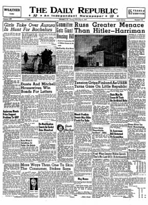 The Daily Republic from Mitchell, South Dakota on February 27, 1948 · Page 1