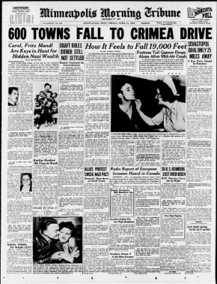 Star Tribune from Minneapolis, Minnesota on April 14, 1944 · Page 1