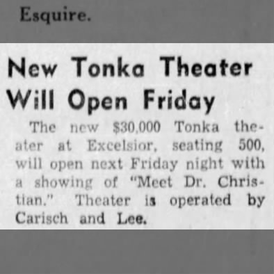 Tonka theater opening