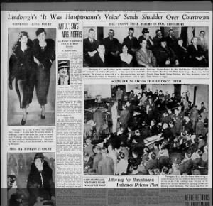 AP Wirephoto coverage of the Lindbergh kidnapping trial