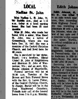 Obituary - Nadine L. St. John