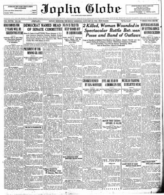 Joplin Globe from Joplin, Missouri on January 10, 1924 · Page 1