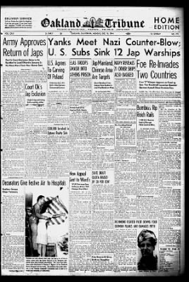 Oakland Tribune from Oakland, California on December 18, 1944 · Page 1