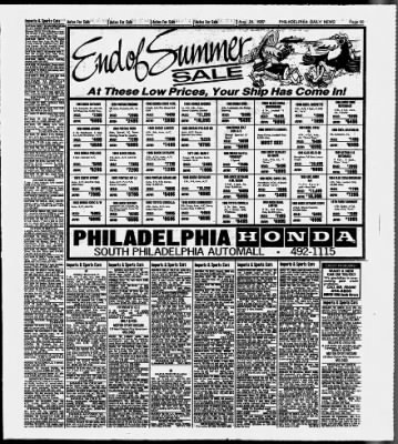 Philadelphia Daily News from Philadelphia, Pennsylvania on August 