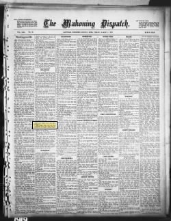 The Mahoning Dispatch