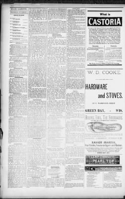 Green Bay Weekly Gazette from Green Bay, Wisconsin on September 3, 1890 · Page 4
