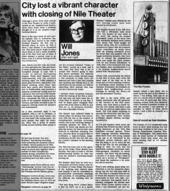 Nile theater closing