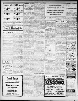 The Burlington Free Press from Burlington, Vermont on January 21, 1918 · Page 8