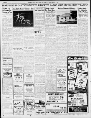 The Burlington Free Press from Burlington, Vermont on August 5, 1937 · Page 2