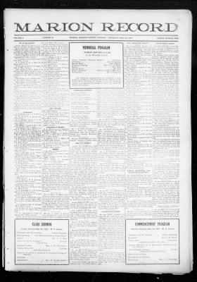 Marion Record from Marion, Kansas • Page 1