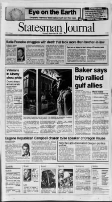Statesman Journal from Salem, Oregon on November 11, 1990 · Page 1