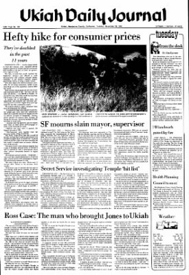 Ukiah Daily Journal from Ukiah, California • Page 1