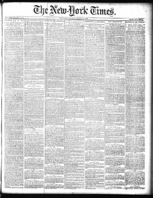 The New York Times from New York, New York on March 26, 1889 · Page 1