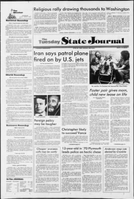 Lansing State Journal from Lansing, Michigan on April 29, 1980 · Page 1
