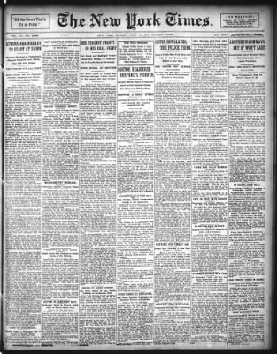 The New York Times from New York, New York on July 10, 1911 · Page 1