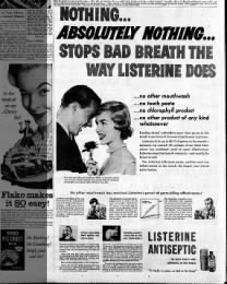 Listerine ad, 1957