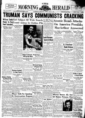 The Morning Herald from Hagerstown, Maryland on May 8, 1951 · Page 1