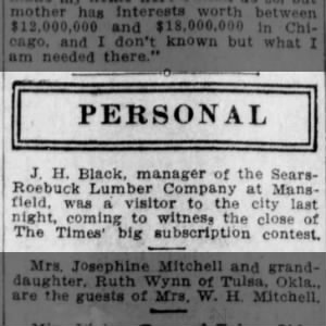 Sears-Roebuck Lumber Company at Mansfield, The Times, Shreveport, LA, Jul 24 1910