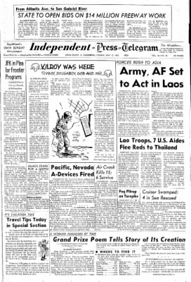 Independent from Long Beach, California on May 13, 1962 · Page 1