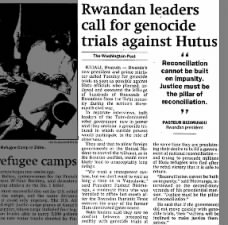 Rwandan leaders call for genocide trials against Hutu officials