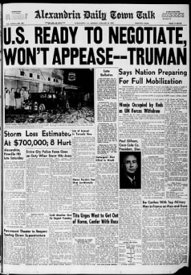 The Town Talk from Alexandria, Louisiana on January 8, 1951 · Page 1