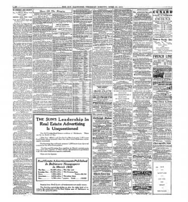 The Baltimore Sun from Baltimore, Maryland on April 15, 1915 · Page 10