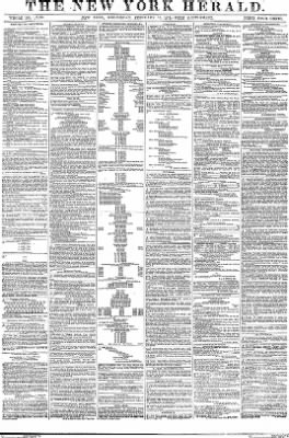 New York Herald from New York, New York • Page 1
