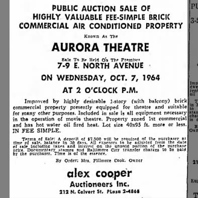 Aurora Theatre auction