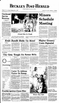 Beckley Post-Herald from Beckley, West Virginia on November 4, 1977 · Page 1