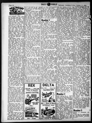 Daily World From Opelousas Louisiana On October 11 1946