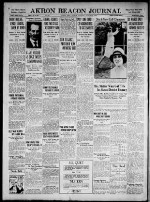 The Akron Beacon Journal from Akron, Ohio on August 9, 1929 · Page 25