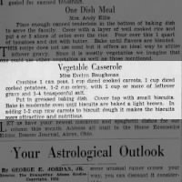 Vegetable Casserole (1936)