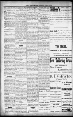 Argus-Leader from Sioux Falls, South Dakota on April 30, 1887 · Page 4