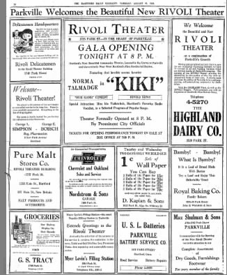 Rivoli theatre in Parkville opening