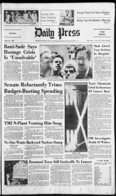 Daily Press from Newport News, Virginia on June 29, 1980 · Page 1