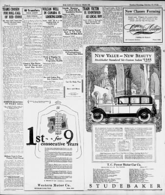 Great Falls Tribune from Great Falls, Montana on October 10, 1926 · Page 6